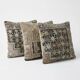 Lot de 3 housses de coussin turque vintage 51x51 cm