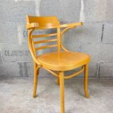 Light wood bistro armchair