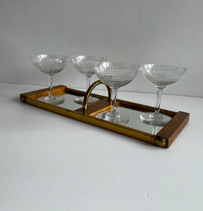 Plateau vintage art deco