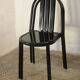 Robert mallet-Stevens' black chair, re-edition Ecart International, RMS