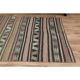 1970s Vintage Turkish Oushak Handmade Wool Cotton Brown Kilim Rug 148x174