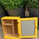 Powdered yellow medicine cabinet