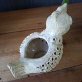 Zoomorphic ceramic flower vase