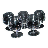 V&B Villeroy Boch lot de 5 verres ballon cognac brandy en cristal