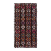 Vintage Turkish kilim, handwoven, 162x323 cm.