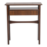 Palisander Scandinavian one-drawer Console, Denmark, 1960s
