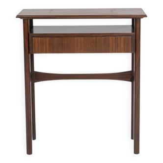 Palisander Scandinavian one-drawer Console, Denmark, 1960s