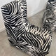 Lot 2 armchairs heating vintage zebra / design 70s