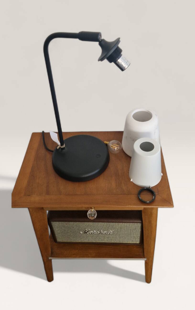 Lampe Material New Works  - Design Noergaard & Kechayas - Marbre/Acier