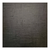 Tableau peinture abstraite monochrome minimaliste noir