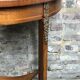 Louis XVI style side table in rosewood veneer decorated bronze