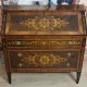 Louis XV style writing desk commode with drop-down front, made of precious wood.