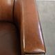 Set of two sheepskin Art Deco design club armchairs with black piping