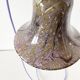 Purple opaline globe portable or pendant lamp