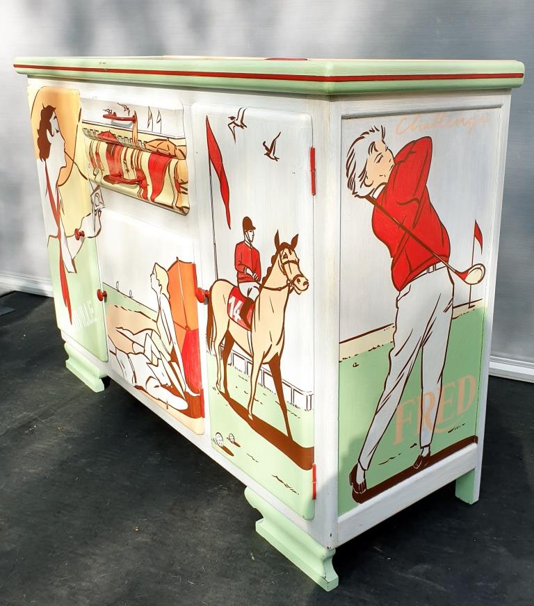 Buffet Deauville 1950 pop art XIX by Laurence DELMOTTE BERREBY