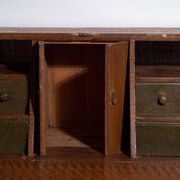 Swedish drop-leaf desk, antique – Scandinavian folk furniture – year 1783