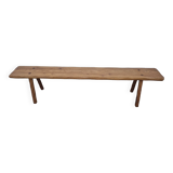 Banc en chêne massif fait main, travail d'ébéniste, 194 cm