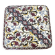 Vintage trivet in Gien earthenware with cornflower decoration.