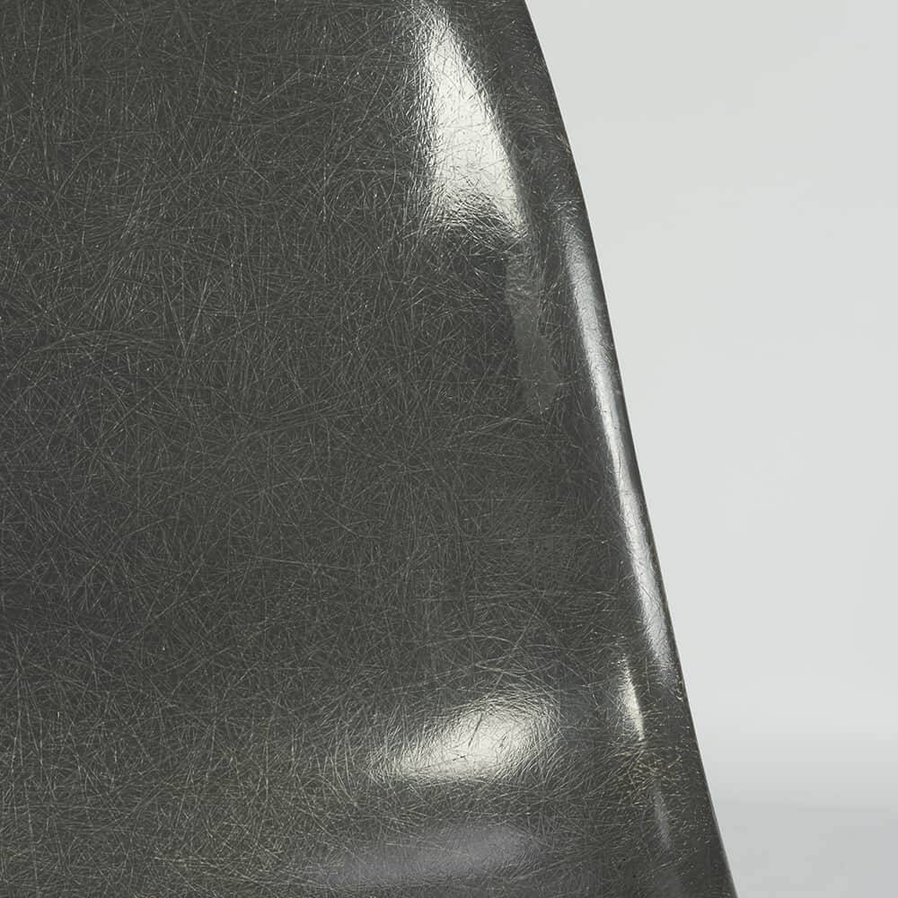 Elephant Grey Pair (2) Herman Miller Original Eames DSW Dining Shell Chairs