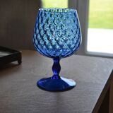 Vintage Empoli Glass Vase Cup