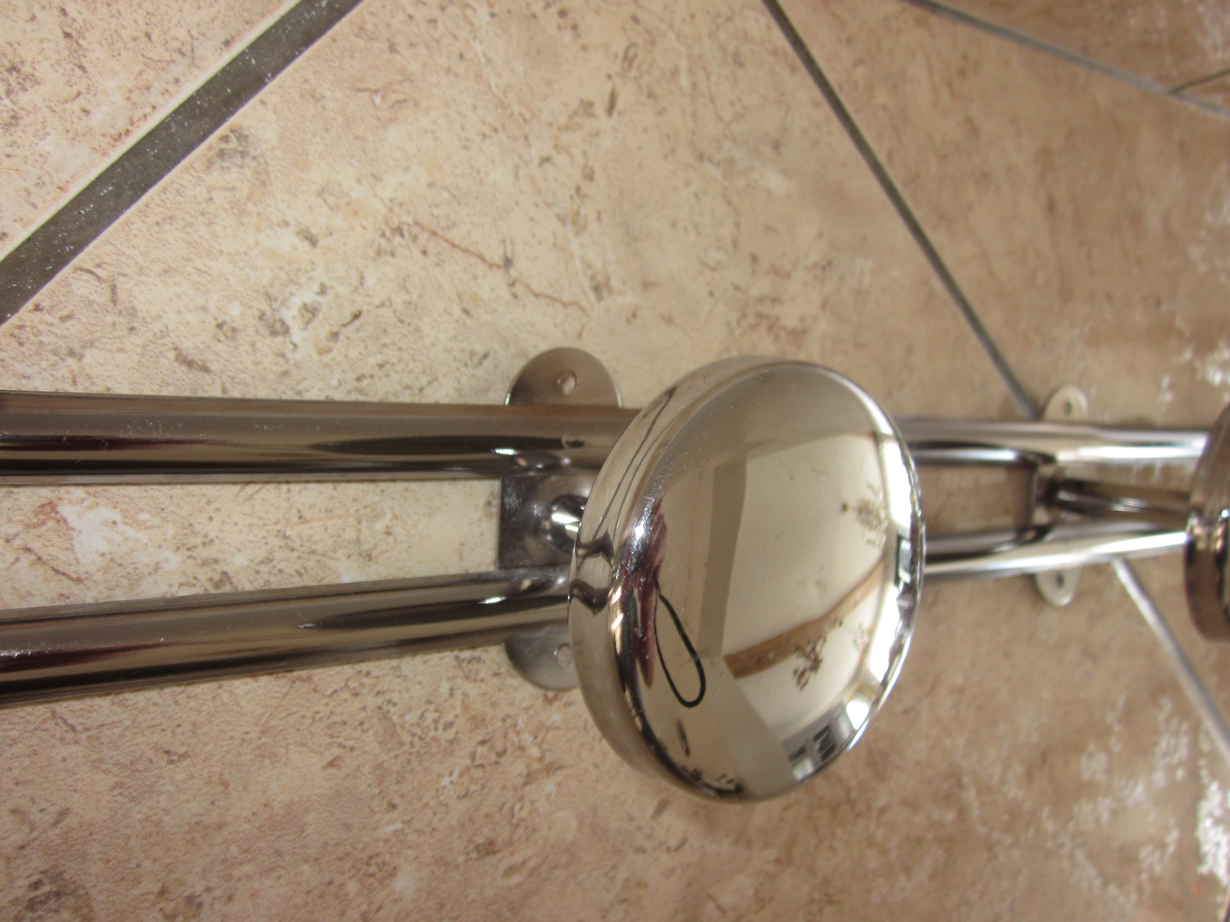 Old chrome coat rack