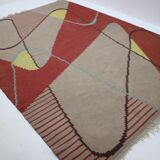 Design Geometric Carpet in Style of Antonín Kybal, 1950s