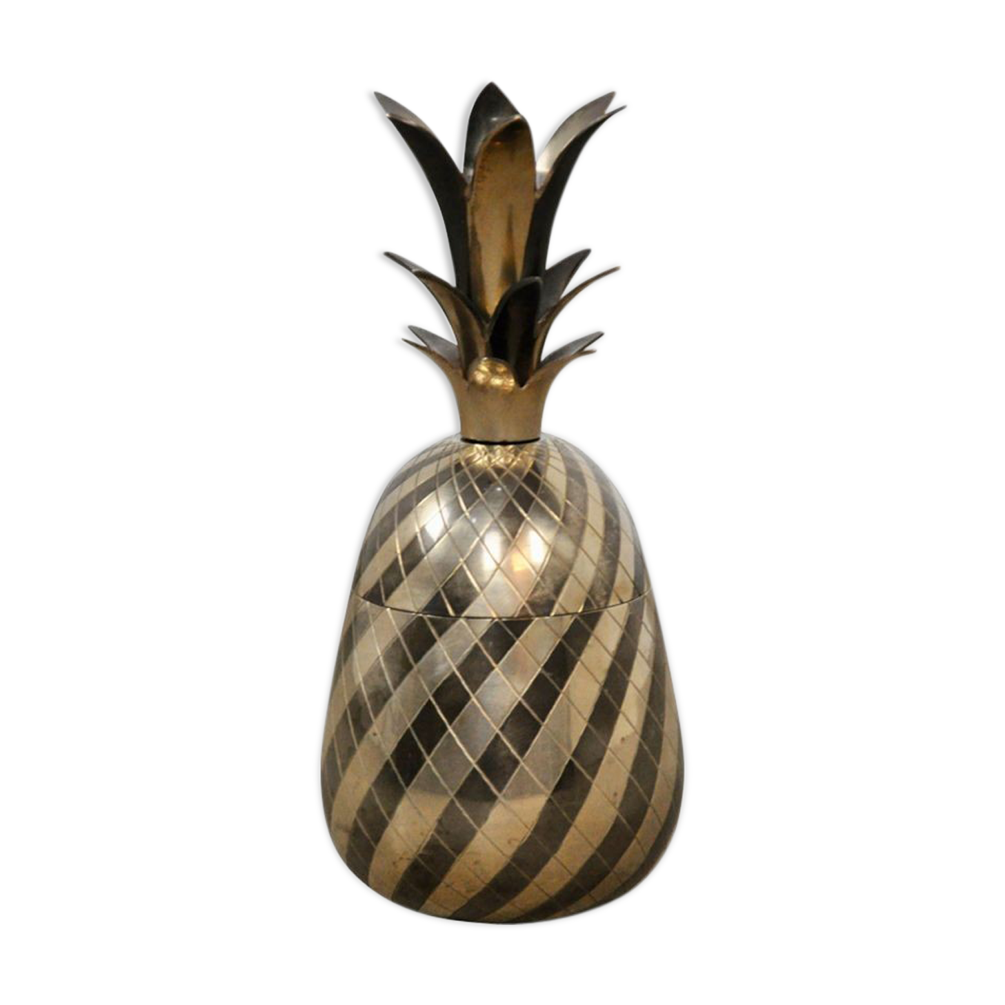 Vintage brass pineapple Maison Jansen 1960s