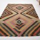 Tapis Kilim Turc Orange Noir 170x259Cm SK 35353