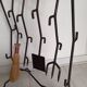 Brutalist fireplace mantel