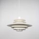 Danish vintage pendant lamp Verona by Kurt Wiborg, Jeka, 1980s