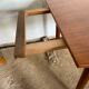 Scandinavian table in teak and rosewood vintage 60s