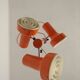 Italian chandelier with 3 spots from the 60s/70s