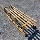 Old large sled in solid beech - 111 cm
