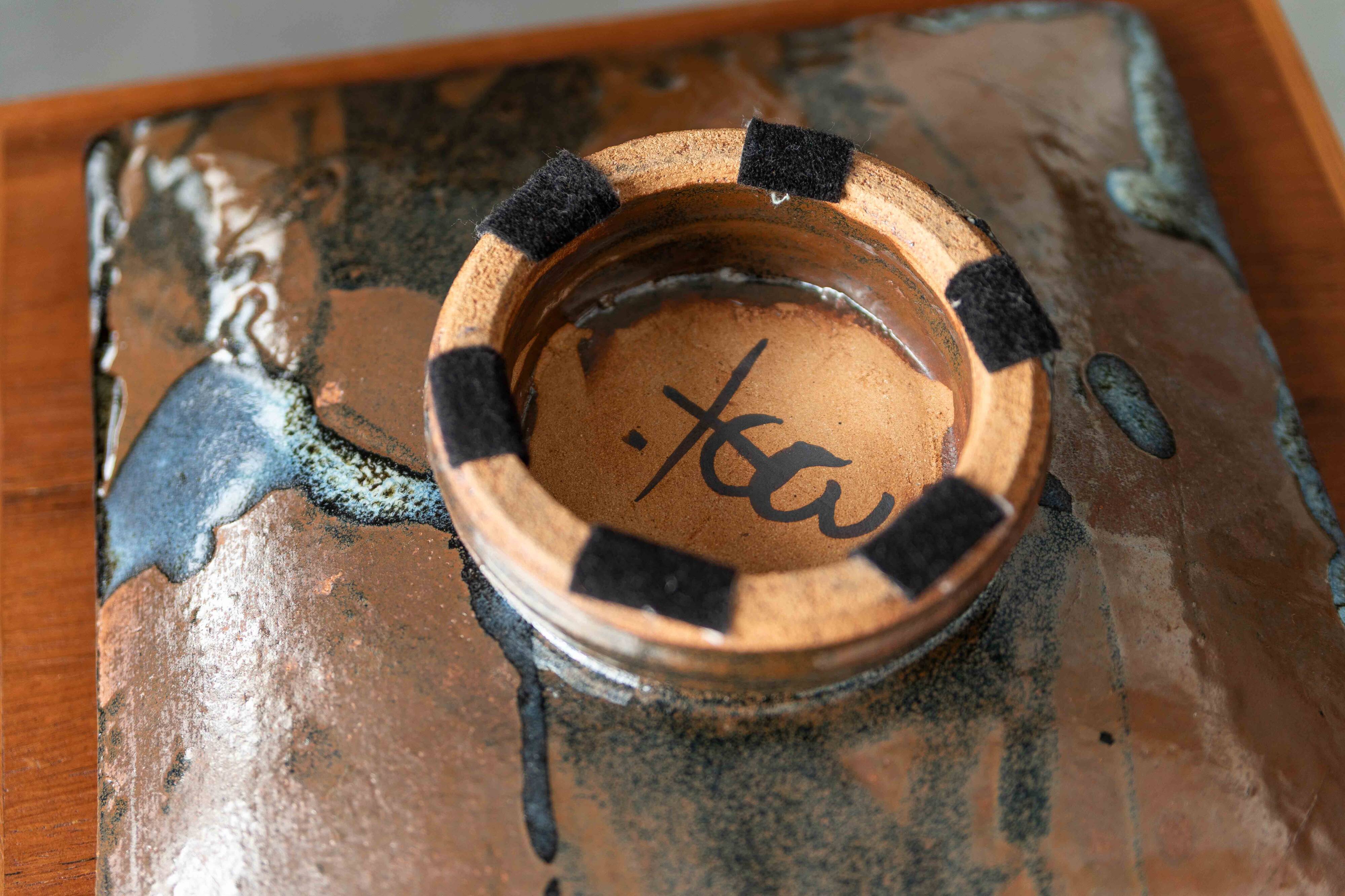 Ceramic plate, 1980s