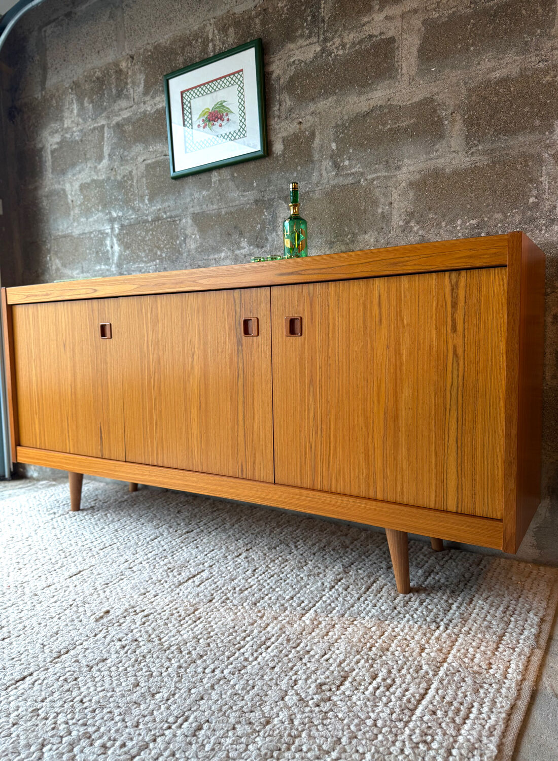 Enfilade buffet scandinave en teck, LB Kofod-Larsen, 1960