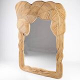 Rattan “leaves” mirror