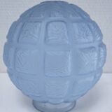 Art Deco ceiling light, blue glass, 1920s