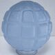 Art Deco ceiling light, blue glass, 1920s