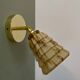Vintage tulip wall lamp in marbled effect Clichy glass