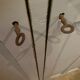 Vintage Parisian wardrobe patinated grey