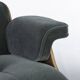 Green Mohair & Walnut Herman Miller Original Eames Tall Lounge Chair & Otto