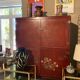 Asian wardrobe in red lacquer Thanh Le