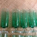 Series of 11 champagne flutes