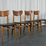 Suite de 4 chaises Mid Century
