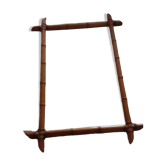 Antique bamboo mirror 51x81cm