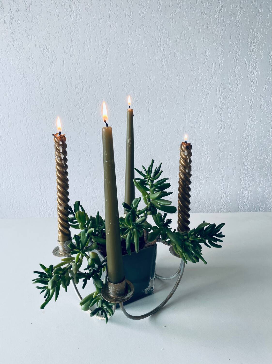 4 branch candle holder