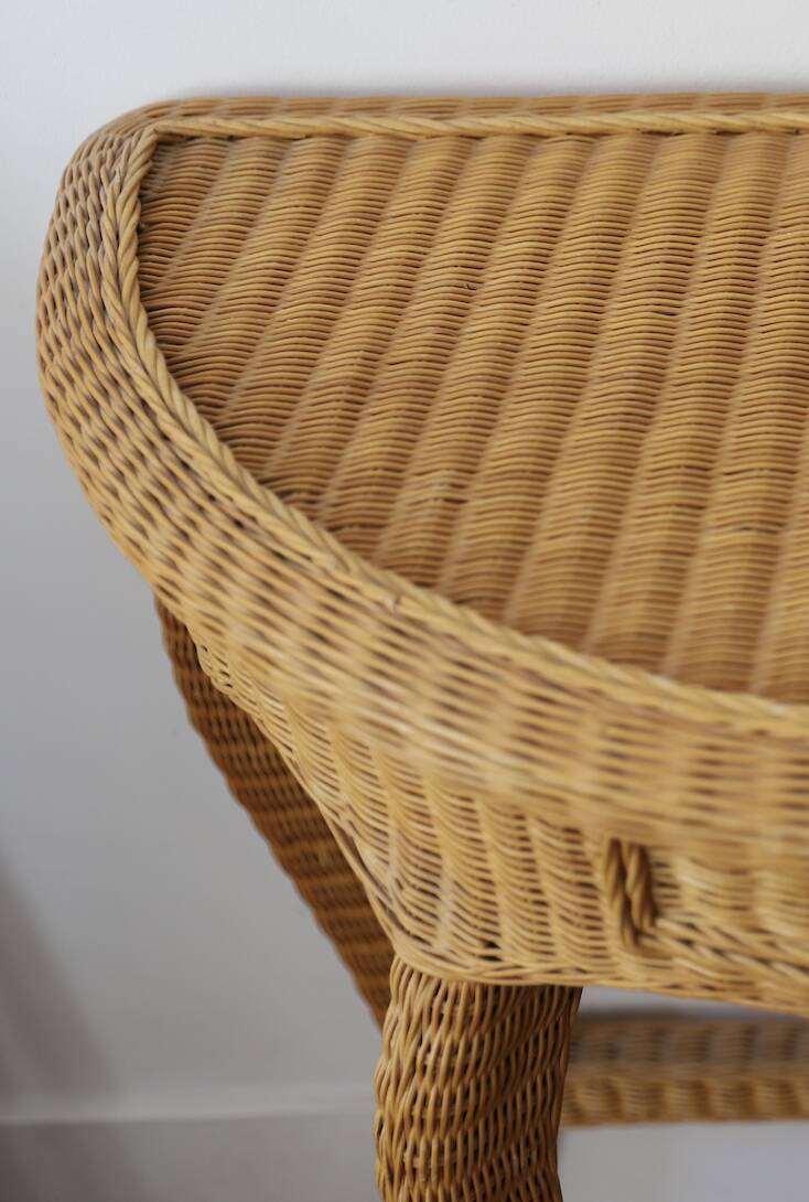 rattan console