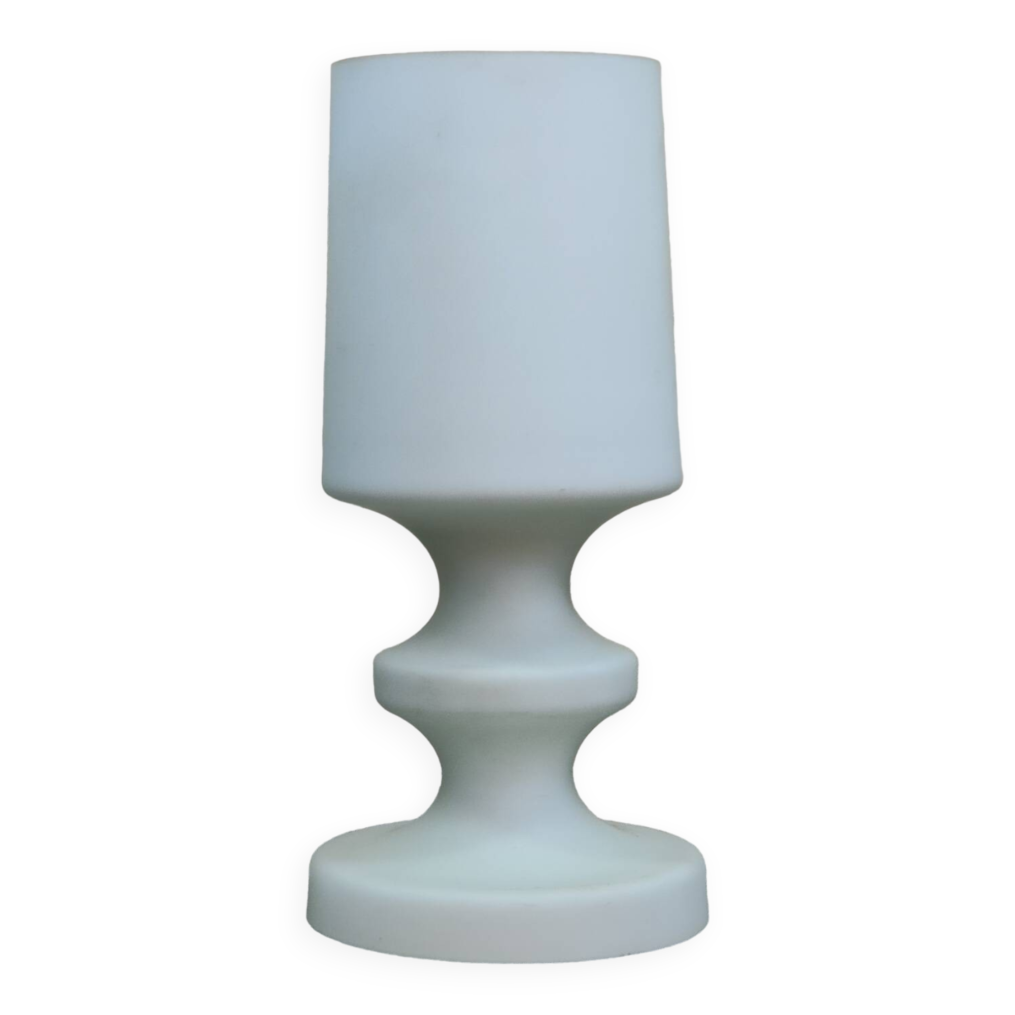 Ivan Jakes satin white opaline table lamp 1960