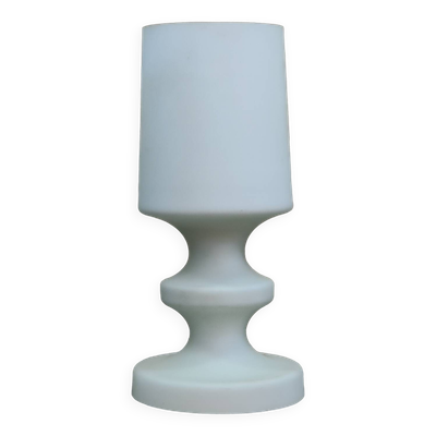 Lampe de table Ivan Jakes opaline blanche satiné 1960