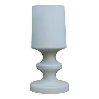 Ivan Jakes satin white opaline table lamp 1960
